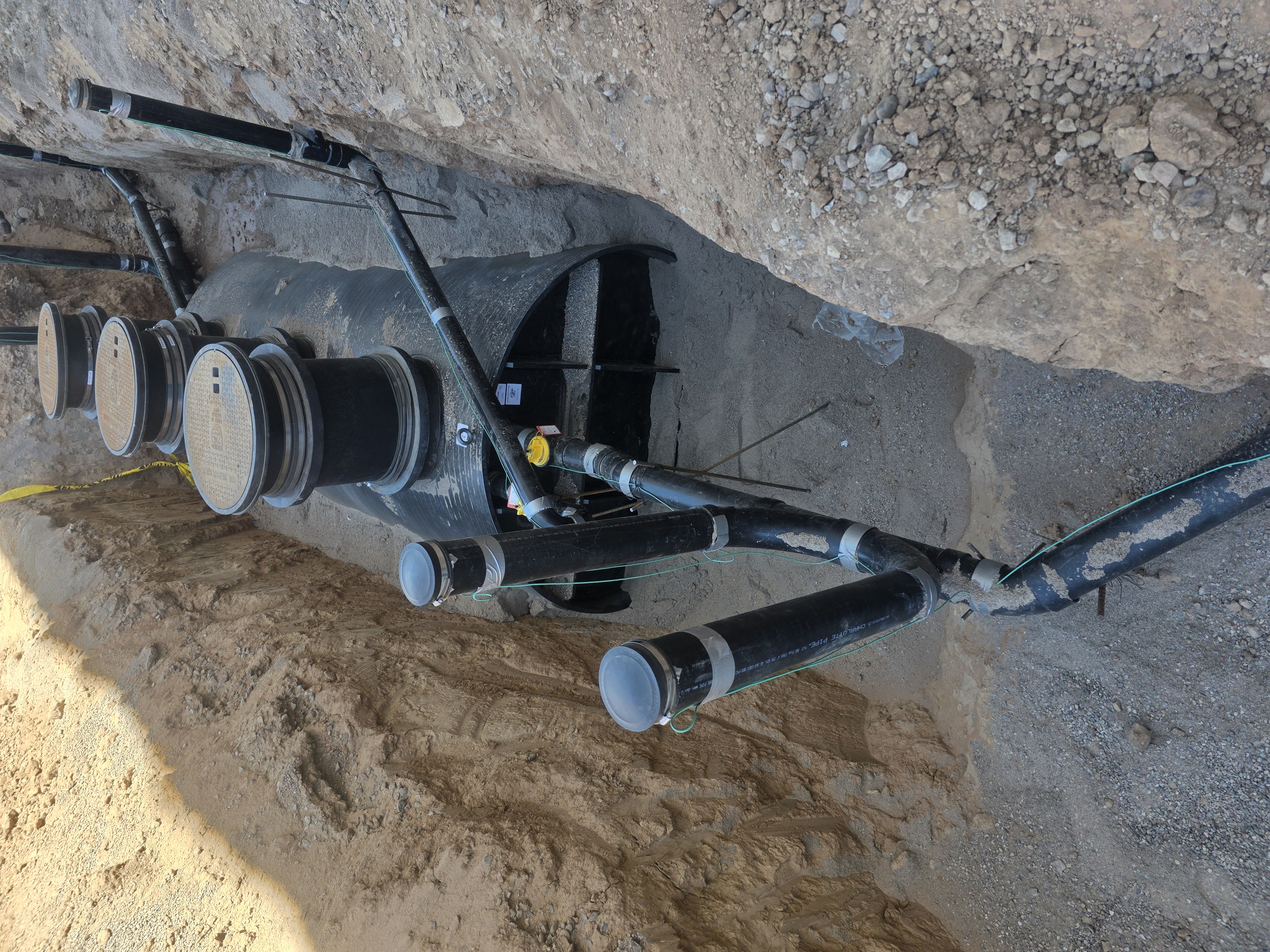 Underground pumping system installed by Browns Family Plumbing in Phoenix, AZ